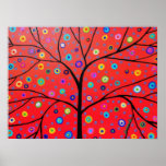 ARBRE DE LA PEINTURE D'AFFICHE DE LA VIE