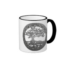 Arbre de la vie argenté mug