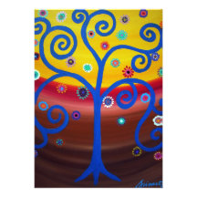 ARBRE DE LA VIE BAR/BAT MITZVAH INVITATIONS PERSONNALISÉES