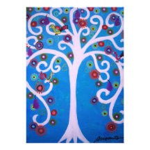 ARBRE DE LA VIE BAR/BAT MITZVAH INVITATIONS PERSONNALISÉES