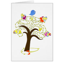 Arbre de l'amour cartes de vœux