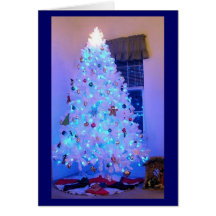 Arbre de Noël blanc Carte