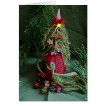Arbre de Noël de licorne Carte De Vœux