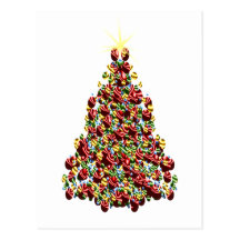 Arbre de Noël d'ornement Carte Postale
