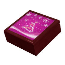 Arbre de Noël, fuschia Boîtes À Souvenirs
