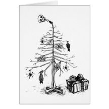 Arbre de Noël gothique Cartes De Vœux