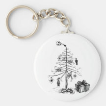 Arbre de Noël gothique Porte-clé