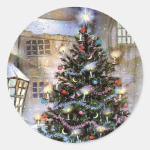 Arbre de Noël sur la rue Adhésifs