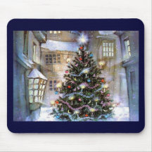 Arbre de Noël sur la rue Tapis De Souris