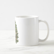 arbre de Noël vintage Tasse À Café
