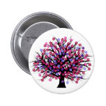 Arbre de pétale de coeur badge avec épingle