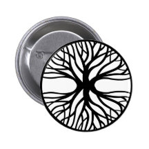 Arbre de tatouage de la vie badge avec épingle