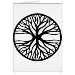 Arbre de tatouage de la vie carte de vœux