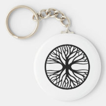 Arbre de tatouage de la vie porte-clefs