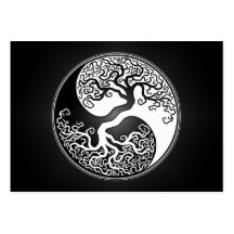 Arbre de Yin Yang Cartes De Visite Professionnelles