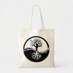 Arbre de Yin Yang de noir et de blanc de la vie Sac