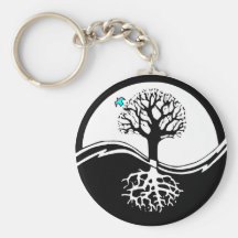 Arbre de Yin Yang Porte-clé