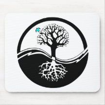 Arbre de Yin Yang Tapis De Souris