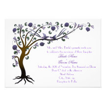 Arbre des invitations de la vie - mauve