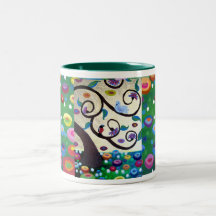 Arbre d'hommage de Klimt de la vie Tasse À Café