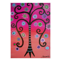 ARBRE D'INVITATION DE BAT MITZVAH DE BARRE DE LA V
