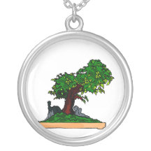 Arbre droit de bonsaïs de Penjing avec la roche da Bijouterie Personnalisée