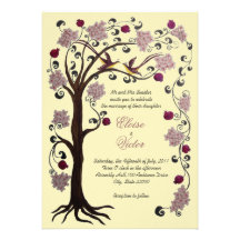 Arbre du faire-part de mariage de la vie (v) /ivor