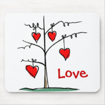 Arbre du jour de Mousepad-Valentine Tapis De Souris