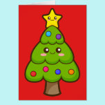 Arbre et étoile de Noël cartes