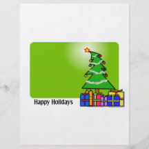 Arbre et présents de Noël Prospectus Customisé