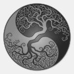 Arbre foncé de Yin Yang Adhésif