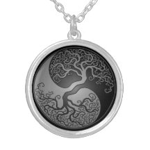Arbre foncé de Yin Yang Pendentifs