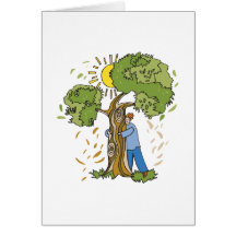 Arbre Hugger Carte De Vœux