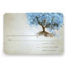 Arbre léger de feuille de coeur de bleu de poudre  bristol personnalisé