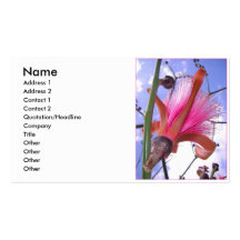 Arbre magenta tropical cartes de visite professionnelles