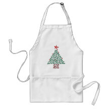 Arbre natal de Feliz de carte multilingue de Chist Tabliers