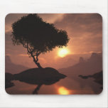 Arbre solitaire Mousepad Tapis De Souris