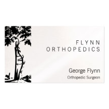 Arbre tordu de chirurgie orthopédique modèle de carte de visite