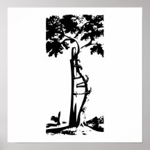 Arbre tordu orthopédique affiches
