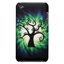 Arbre tourbillonnant mignon étuis iPod touch