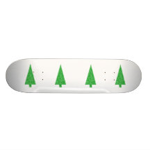 Arbre vert. Noël, sapin, arbre à feuillage persist Skateboard Customisable