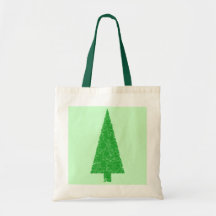 Arbre vert. Noël, sapin, arbre à feuillage persist Sac Fourre-tout