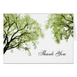 Arbres 2 de ressort - carte de remerciements cartes