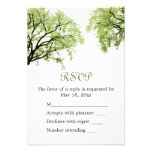 Arbres 2 de ressort - carte de RSVP invitations