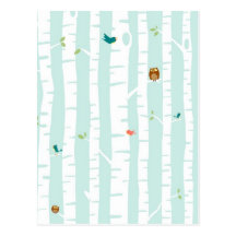 Arbres au printemps cartes postales
