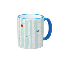 Arbres au printemps mug à café