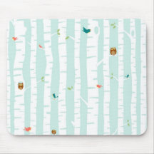 Arbres au printemps tapis de souris