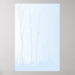 Arbres bleu-clair affiches