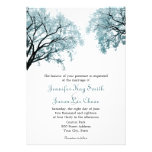 Arbres bleus en pastel - invitations de mariage invitations