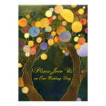 Arbres d'amour : Invitations de mariage (dos d'obs